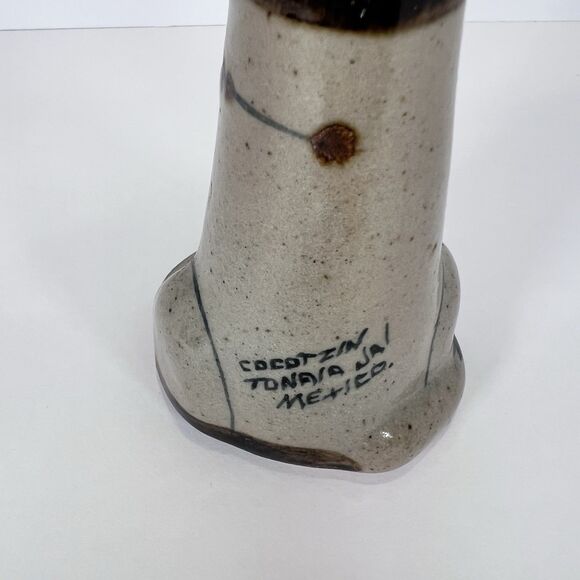 Tonala Jai Handmade Hand Painted Stoneware Cat Figurine Signed - Picture 4 of 10